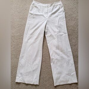 St. John White Tailored Pants